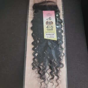 Ali HD Lace 4x5 Closure 14” Bohemian Natural Black - New